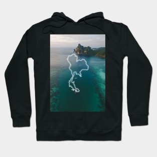 Thailand Country Map | Luminous Landscapes Hoodie